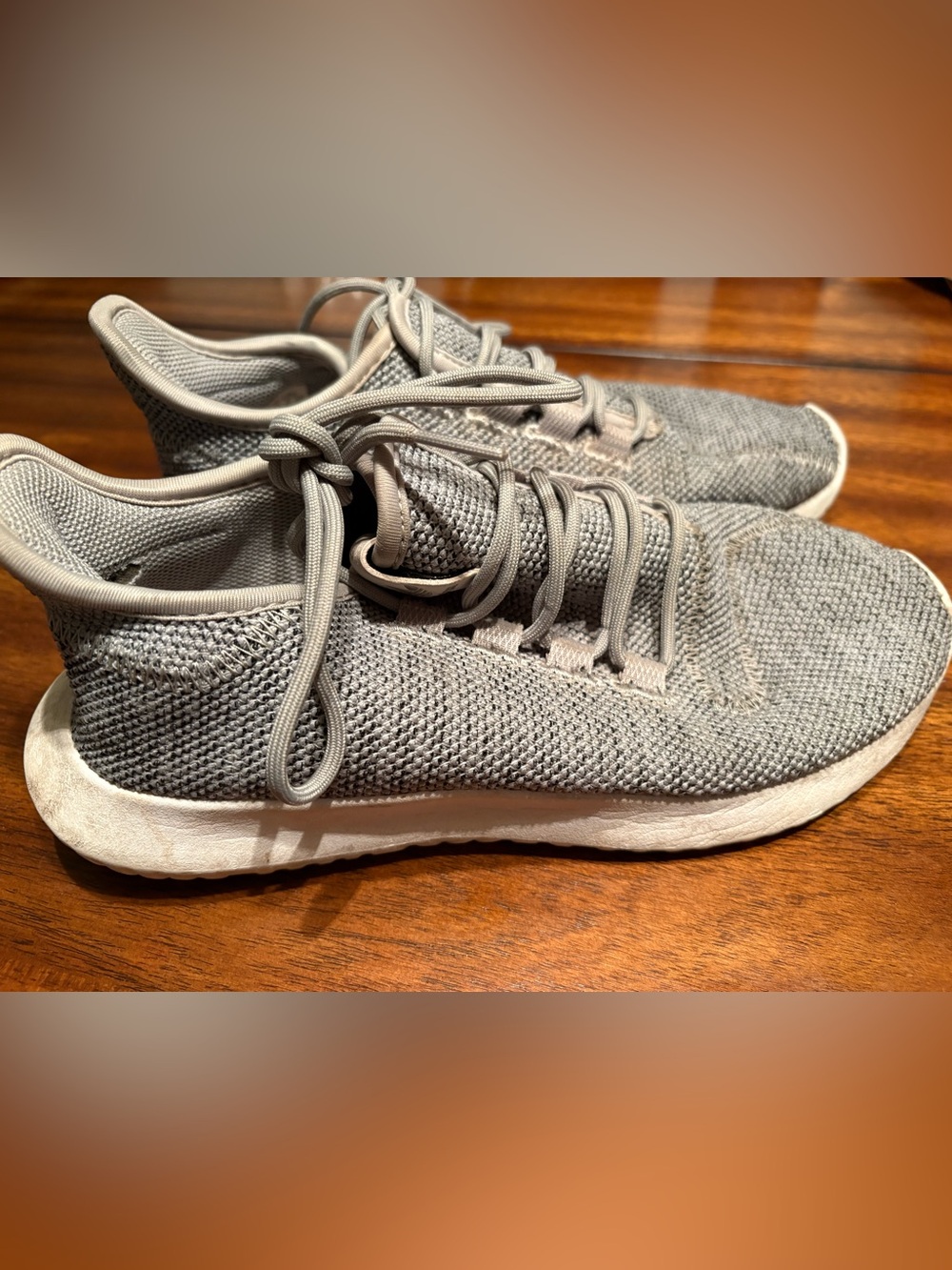 Adidas gray running sneakers size US 7.5